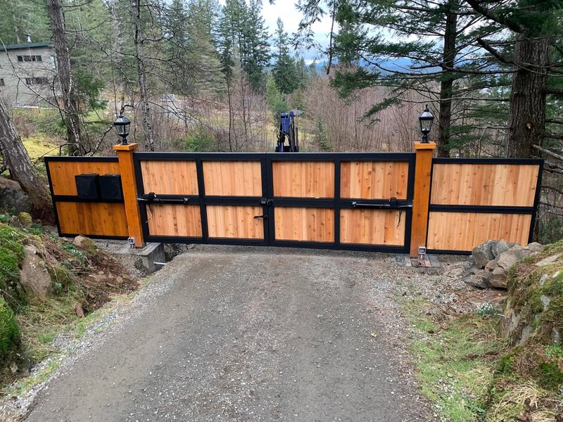 Custom aluminum and wood gates